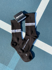 Banded Logo Socks - Black