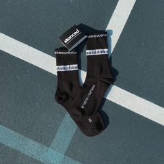 Banded Logo Socks - Black