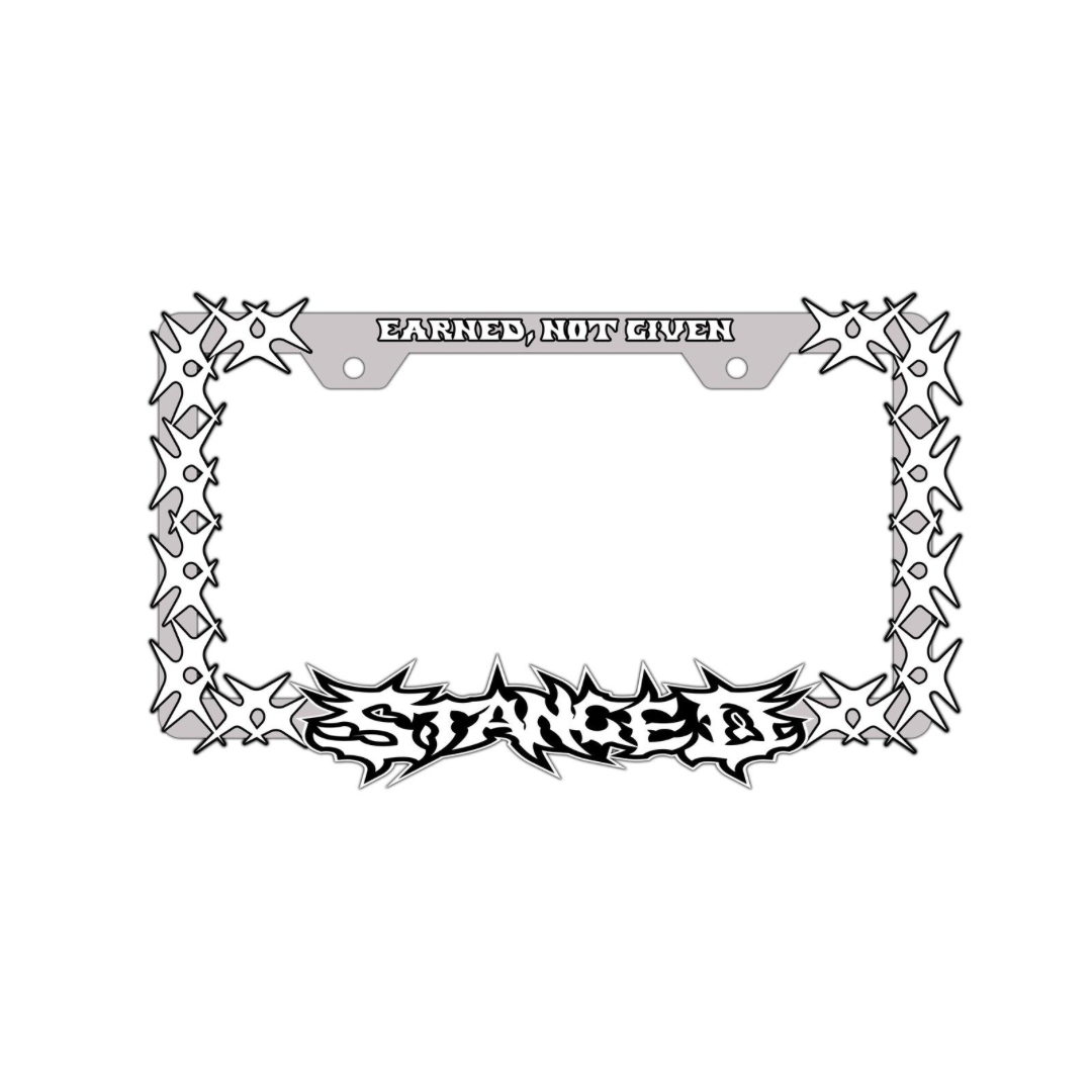 Earned Not Given Plate Frame